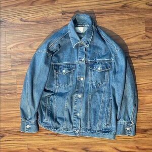 H And M 2X Blue Denim Jacket